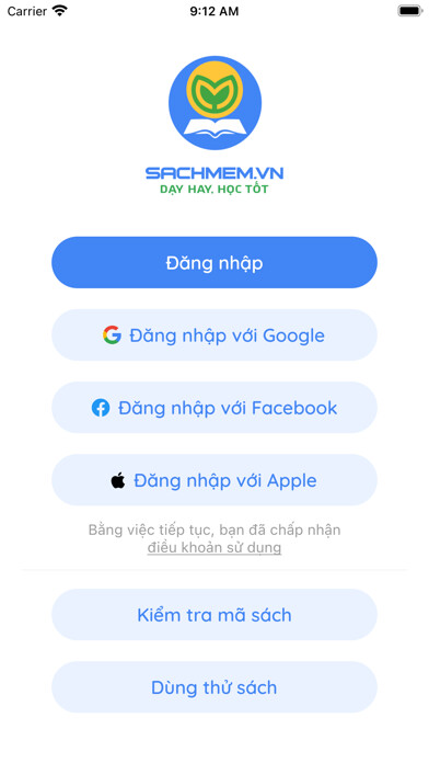 Emulate iPhone app Sách Mềm using MyAndroid