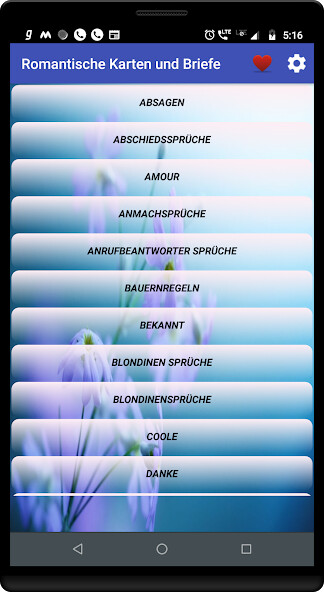 Run android online APK Schöne Liebessprüche from MyAndroid or emulate Schöne Liebessprüche using MyAndroid