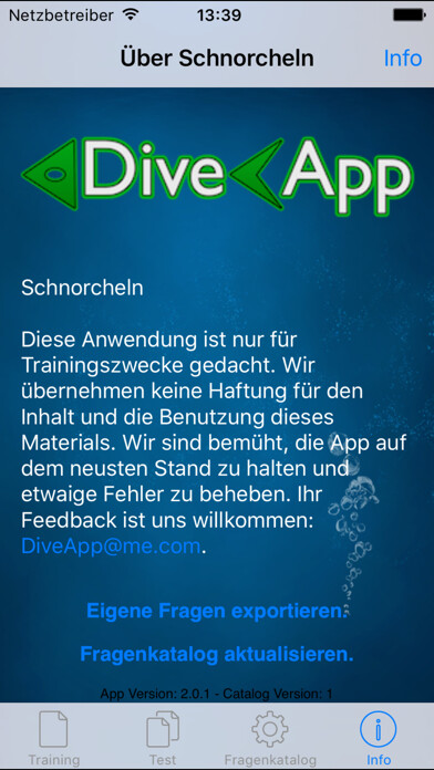 Emulate iPhone app Schnorcheln using MyAndroid