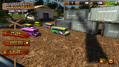 Emulate iPhone app School Bus Demolition Derby using MyAndroid