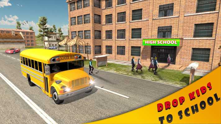 Emulate Android APK School Bus Driving Up Hill Rush - Free Bus Games