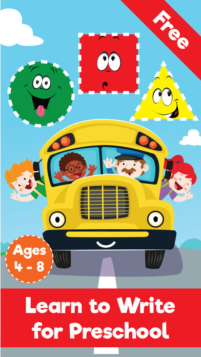 Emulate iPhone app School bus kids games for Trace Shapes and Writing to fun book using MyAndroid Emulate iPhone app School bus kids games for Trace Shapes and Writing to fun book using MyAndroid