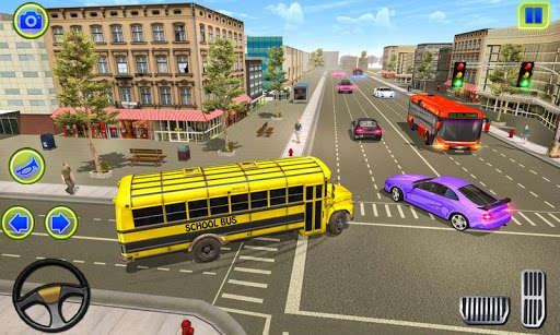 Run android online APK School Bus Sim 3D City Driving from MyAndroid or emulate School Bus Sim 3D City Driving using MyAndroid