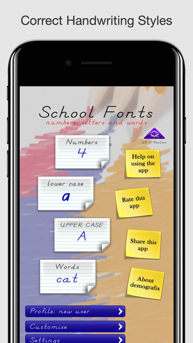 Emulate iPhone app School Fonts - (USA) using MyAndroid Emulate iPhone app School Fonts - (USA) using MyAndroid