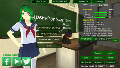 Emulate iPhone app Schoolgirl Supervisor - Saori Sato - Wildlife using MyAndroid