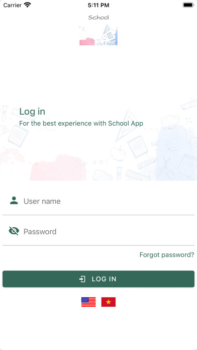 Emulate iPhone app School Manager System using MyAndroid