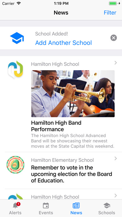 Emulate iPhone app School News by Edlio using MyAndroid Emulate iPhone app School News by Edlio using MyAndroid