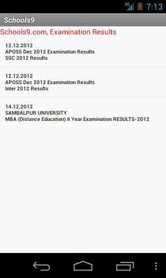 Emulate Android APK Schools9 - Exam Results Emulate Android APK Schools9 - Exam Results