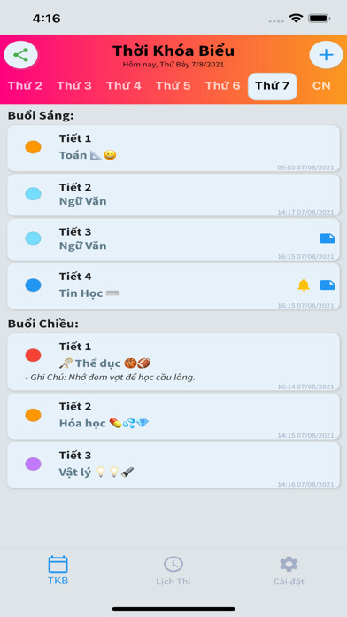 Emulate iPhone app School Timetable Plus using MyAndroid Emulate iPhone app School Timetable Plus using MyAndroid