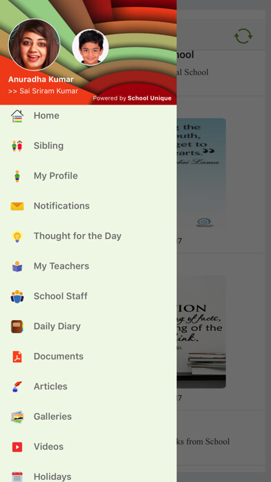 Emulate iPhone app SchoolUnique ParentApp using MyAndroid