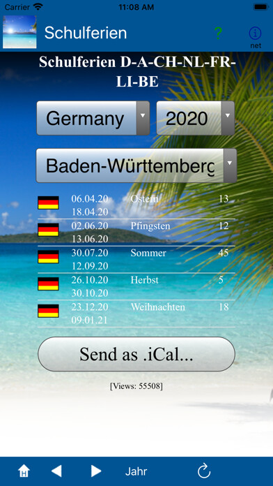 Emulate iPhone app Schulferien D-A-CH-NL-FR-LI using MyAndroid Emulate iPhone app Schulferien D-A-CH-NL-FR-LI using MyAndroid