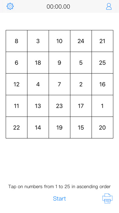 Emulate iPhone app Schulte table - fast reading. using MyAndroid Emulate iPhone app Schulte table - fast reading. using MyAndroid