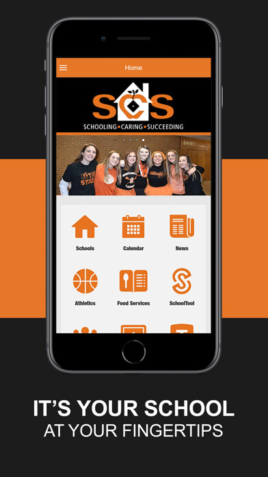 Emulate iPhone app Schuylerville Central Schools using MyAndroid