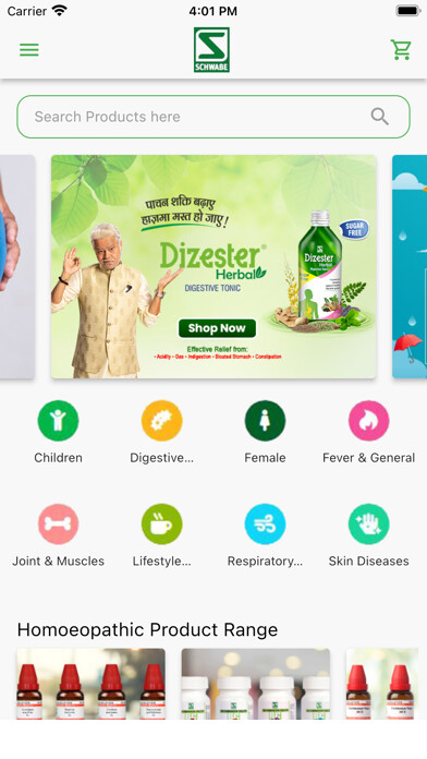 Emulate iPhone app Schwabe India - Homeopathy using MyAndroid Emulate iPhone app Schwabe India - Homeopathy using MyAndroid