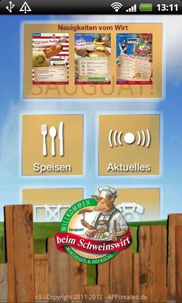 Emulate iPhone app Schweinswirt using MyAndroid Emulate iPhone app Schweinswirt using MyAndroid