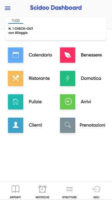 Emulate iPhone app Scidoo - Booking Manager using MyAndroid