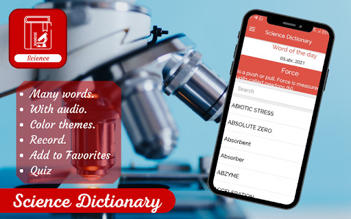 Run android online APK Science Dictionary App from MyAndroid or emulate Science Dictionary App using MyAndroid