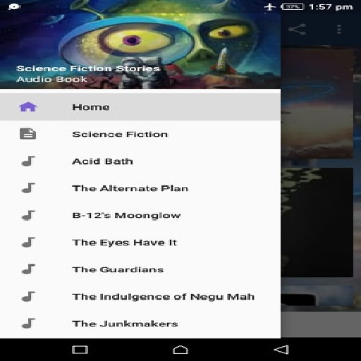 Run android online APK Science Fiction Stories Audio from MyAndroid or emulate Science Fiction Stories Audio using MyAndroid