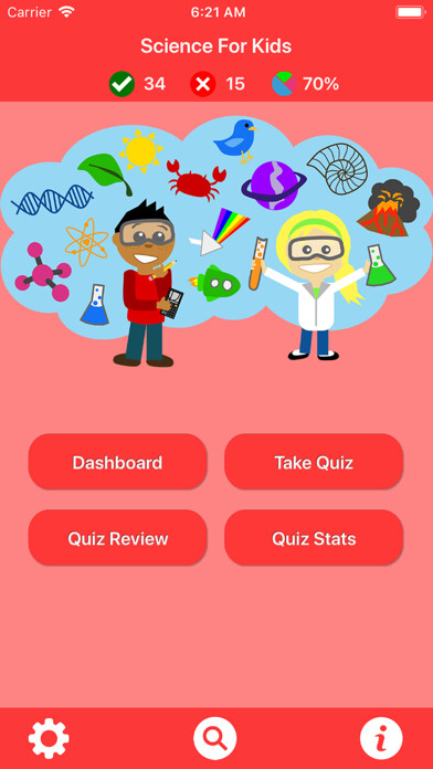 Emulate iPhone app Science for Kids Quiz using MyAndroid Emulate iPhone app Science for Kids Quiz using MyAndroid