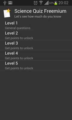 Emulate Android APK Science Quiz Freemium