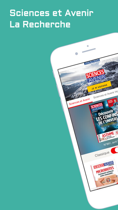 Emulate iPhone app Sciences et Avenir Le magazine using MyAndroid Emulate iPhone app Sciences et Avenir Le magazine using MyAndroid