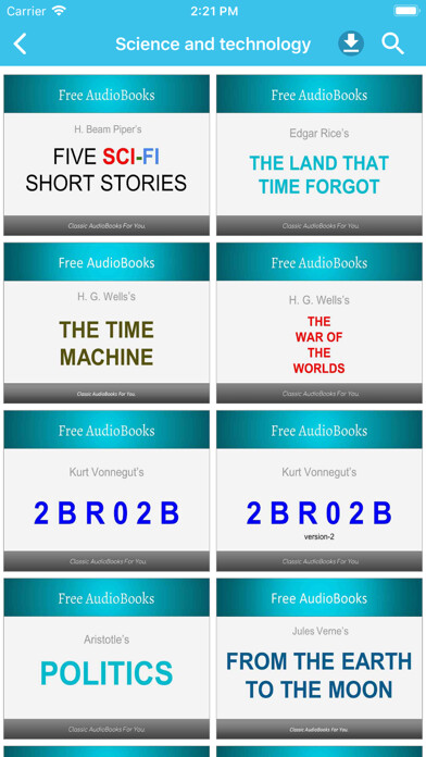 Emulate iPhone app Science & Tech Audiobooks using MyAndroid Emulate iPhone app Science & Tech Audiobooks using MyAndroid