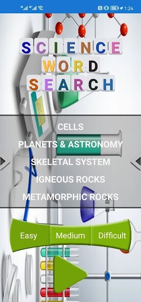 Emulate SCIENCE WORDS SEARCH from MyAndroid or run SCIENCE WORDS SEARCH using MyAndroid