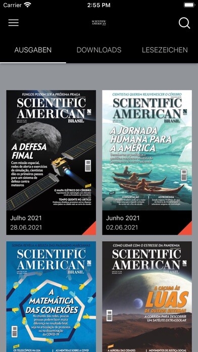 Emulate iPhone app Scientific American Brasil. using MyAndroid Emulate iPhone app Scientific American Brasil. using MyAndroid