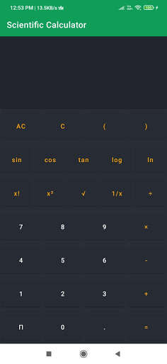 Run android online APK Scientific calculator lite from MyAndroid or emulate Scientific calculator lite using MyAndroid