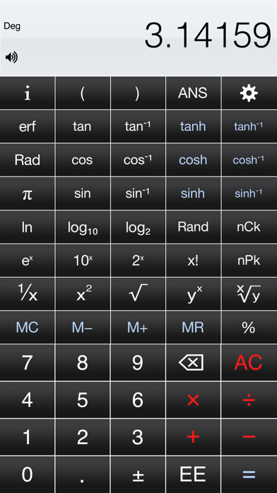 Emulate iPhone app ScientificLite using MyAndroid
