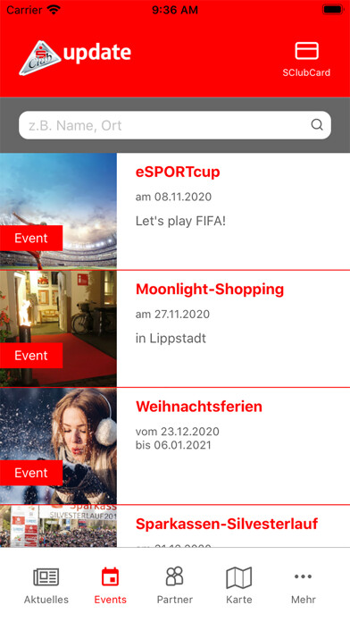 Emulate iPhone app S-Club Geseke using MyAndroid