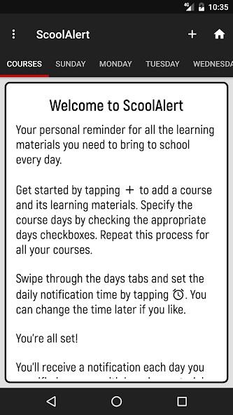 Emulate Android APK ScoolAlert