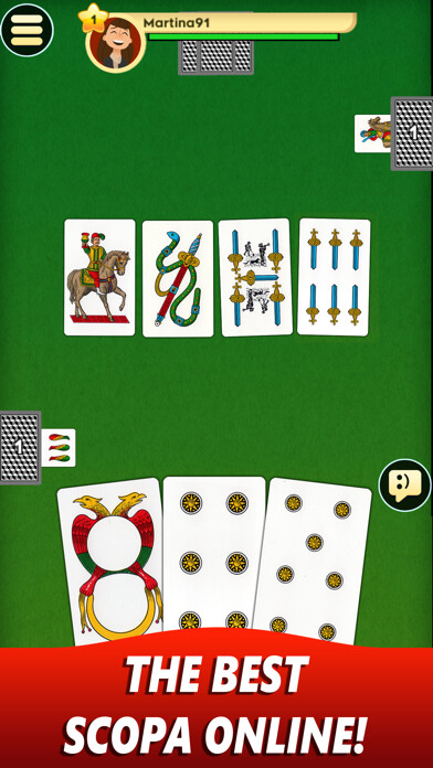 Emulate iPhone app Scopa Online - Gioco di carte using MyAndroid