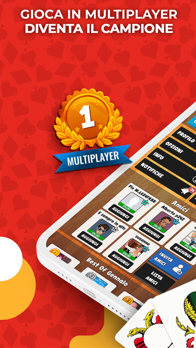 Emulate iPhone app Scopa Più - Card Games using MyAndroid