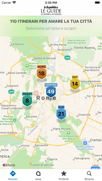 Emulate iPhone app ScopriRoma using MyAndroid Emulate iPhone app ScopriRoma using MyAndroid