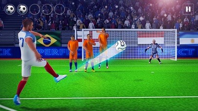 Emulate iPhone app Score and Win - FreeKick 3D World Cup using MyAndroid Emulate iPhone app Score and Win - FreeKick 3D World Cup using MyAndroid
