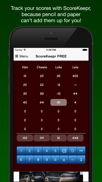 Emulate iPhone app Score Keeper FREE using MyAndroid Emulate iPhone app Score Keeper FREE using MyAndroid