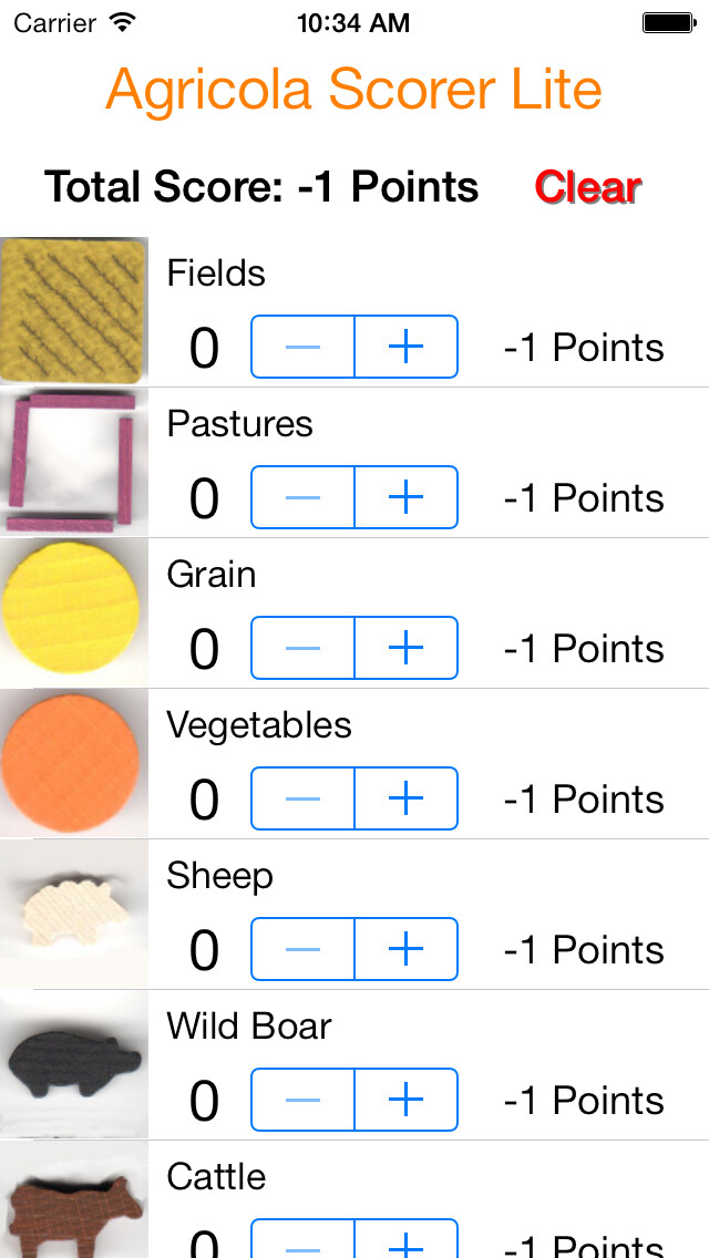 Emulate iPhone app Scorer Agricola using MyAndroid
