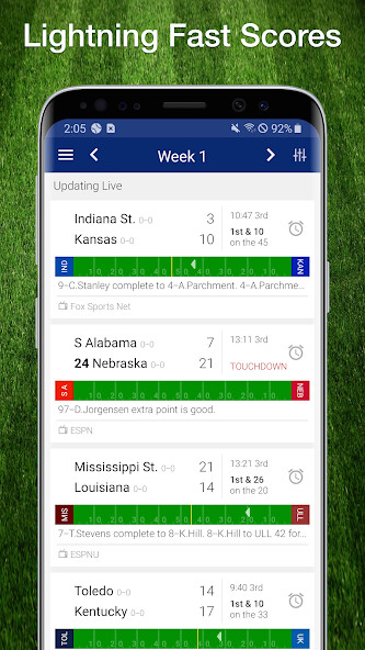 Run android online APK Scores App: College Football from MyAndroid or emulate Scores App: College Football using MyAndroid