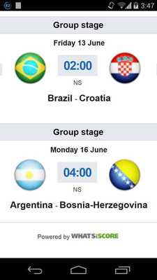 Emulate Android APK Scoreto - Live Football Score