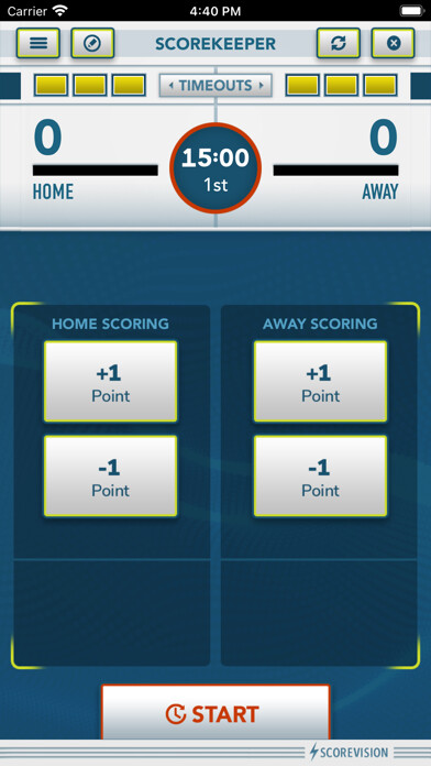 Emulate iPhone app ScoreVision Universal using MyAndroid