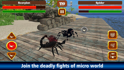 Emulate iPhone app Scorpion Fight: Insect Battle using MyAndroid