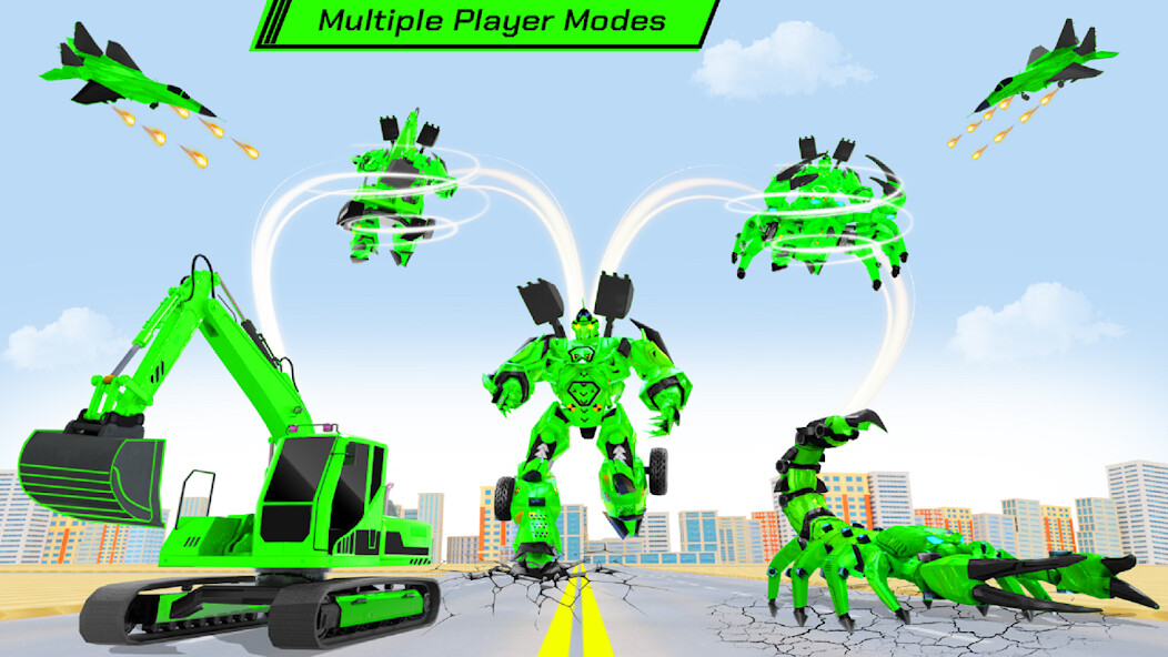 Run android online APK Scorpion Robot Sand Excavator from MyAndroid or emulate Scorpion Robot Sand Excavator using MyAndroid