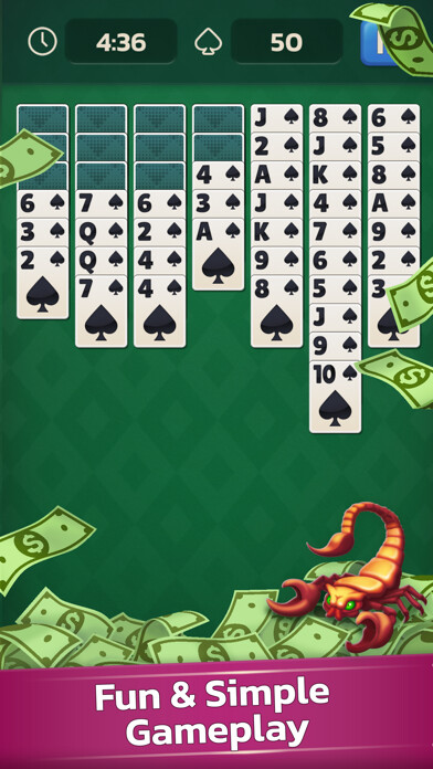 Emulate iPhone app Scorpion Solitaire Skillz Game using MyAndroid Emulate iPhone app Scorpion Solitaire Skillz Game using MyAndroid