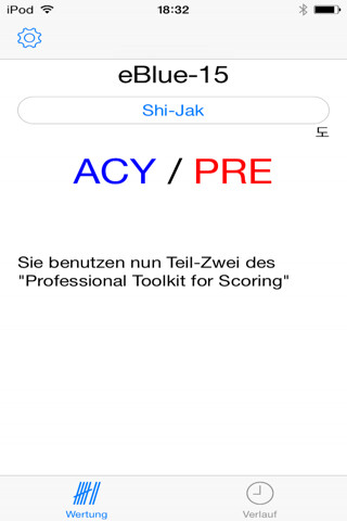 Emulate iPhone app ScorSheet using MyAndroid
