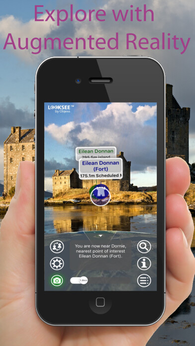 Emulate iPhone app Scottish Highlands Looksee AR using MyAndroid