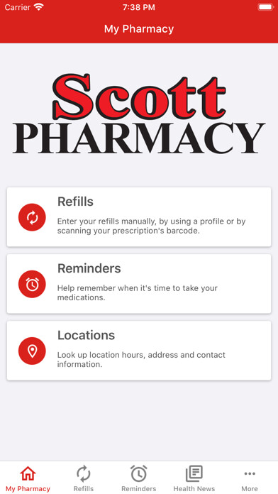 Emulate iPhone app Scott Pharmacy using MyAndroid Emulate iPhone app Scott Pharmacy using MyAndroid