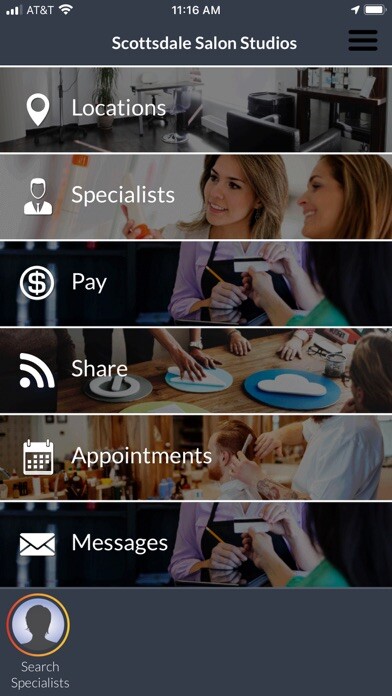Emulate iPhone app Scottsdale Salon Studios using MyAndroid Emulate iPhone app Scottsdale Salon Studios using MyAndroid