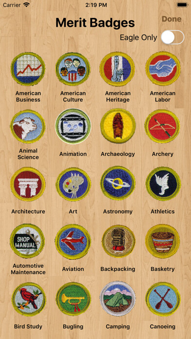 Emulate iPhone app Scouts & Merits - Merit Badges using MyAndroid Emulate iPhone app Scouts & Merits - Merit Badges using MyAndroid