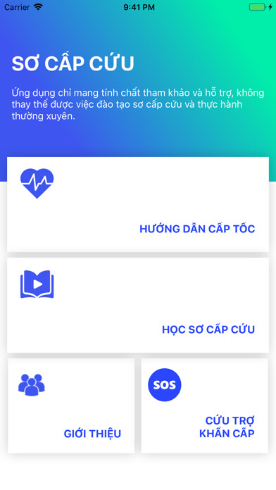 Emulate iPhone app Sơ Cấp Cứu - First Aid SSVN using MyAndroid